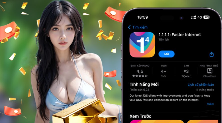 Hình ảnh quảng cáo của betvdn hiển thị nền tảng và các lợi ích